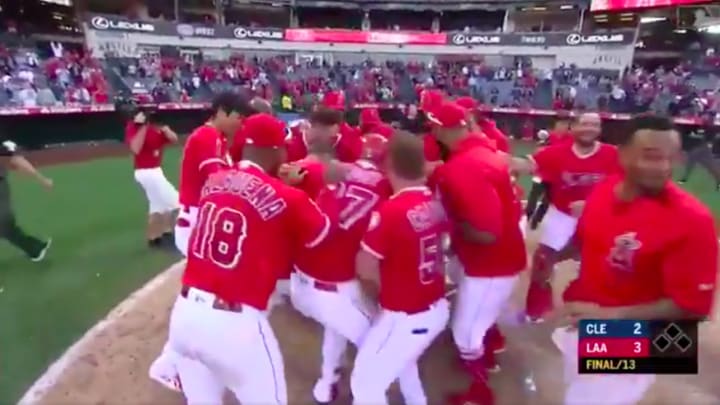 Watch: Zack Cozart Hits Walk-Off Home Run For Angels In Bottom of 13th Inning vs. Indians Watch: Zack Cozart Hits Walk-Off Home Run For Angels In Bottom of 13th Inning vs. Indians