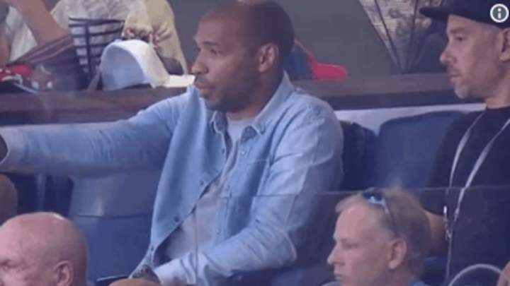 GENIAL: Thierry Henry asistió al juego del New York Red Bull ante el DC United de Rooney