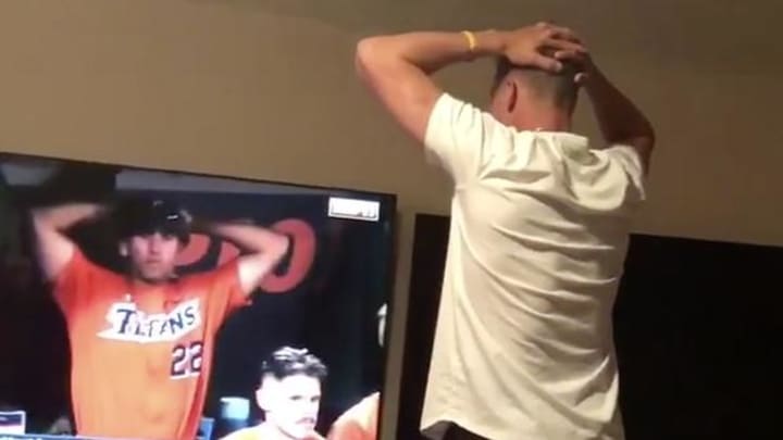 Watch: D-Backs’ Jake Lamb Loses His Mind Watching Brother Advance to College World Series Watch: D-Backs’ Jake Lamb Loses His Mind Watching Brother Advance to College World Series