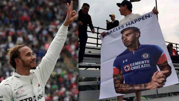 SE LE CHISPOTEÓ | Un aficionado quiso aplicar la 'maldición' del Cruz Azul a Hamilton y fracasó