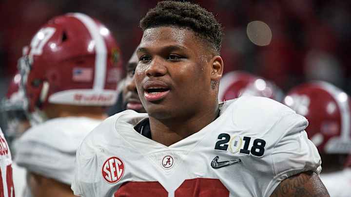 Watch: Alabama's Quinnen Williams Stops Mid-Sentence When Discussing Kyler Murray