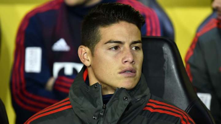 Bayern's James Rodriguez Sidelined 'Several Weeks' With Partial LCL Tear