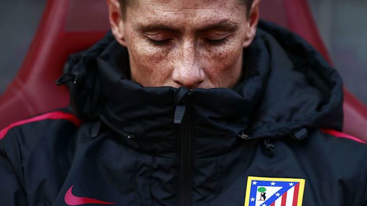 Atletico Madrid Veteran Fernando Torres Cuts Dejected Figure on Bench as Diego Costa Nets on Return