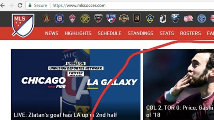 Hilariously Devastating Typo Ends Up Front and Center on Official MLS Website Hilariously Devastating Typo Ends Up Front and Center on Official MLS Website