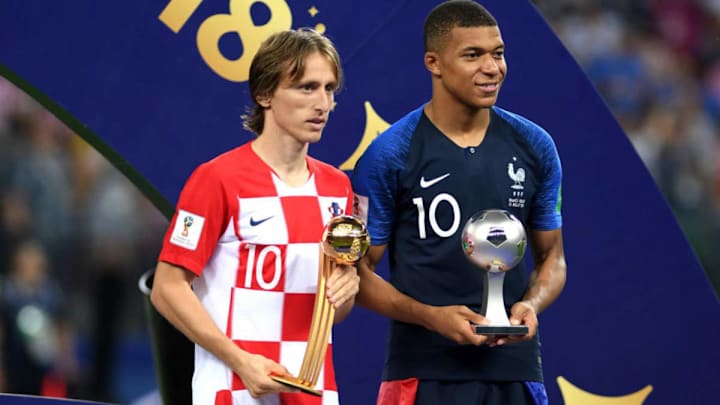 Croatia's Luka Modric Wins World Cup Golden Ball While Kylian Mbappe Is Named FIFA Young Player