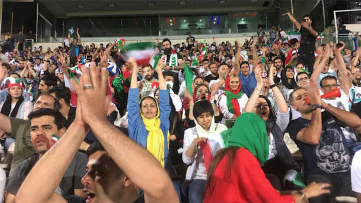 Look: Iranian Women Allowed in Azadi Stadium for World Cup Watch Party for First Time in 37 Years