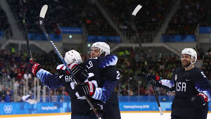 USA Men's Hockey Team Keeps Medal Hopes Alive With Big Win Over Slovakia