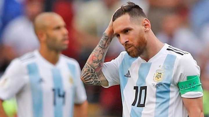 Las reacciones de Lionel Messi al terminar el partido contra Francia
