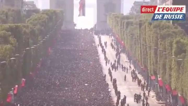 WATCH: France's World Cup Champions Parade, Celebration on Champs-Élysées