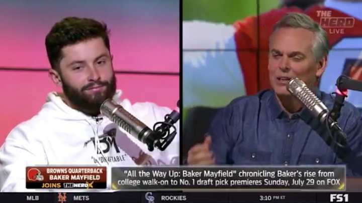 Watch: Baker Mayfield Shuts Down Colin Cowherd’s Attempts to Make Him Look Like a Bad Teammate