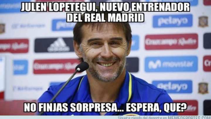 Los mejores memes del fichaje de Lopetegui por el Real Madrid y su destitución como seleccionador