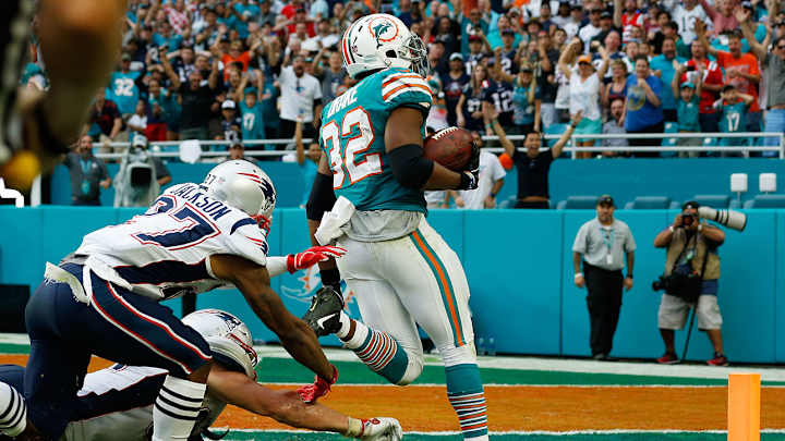 Dolphins' Kenyan Drake Wants Ball He Threw Into Stands After Miracle Win vs. Patriots Dolphins' Kenyan Drake Wants Ball He Threw Into Stands After Miracle Win vs. Patriots