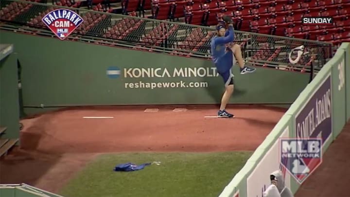 Watch: Clayton Kershaw Didn't Take Time to Stop Grinding Before World Series