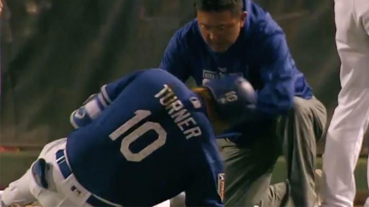 Dodgers' Justin Turner Breaks Wrist After Being Hit by Pitch Dodgers' Justin Turner Breaks Wrist After Being Hit by Pitch