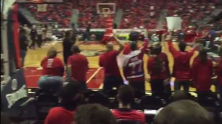 Capitals Fans Take in Washington Mystics Game Before Stanley Cup Watch Party
