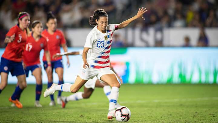 Watch: Christen Press Scores on Night of Her 100th Cap as USWNT Cruises to Win Over Chile Watch: Christen Press Scores on Night of Her 100th Cap as USWNT Cruises to Win Over Chile