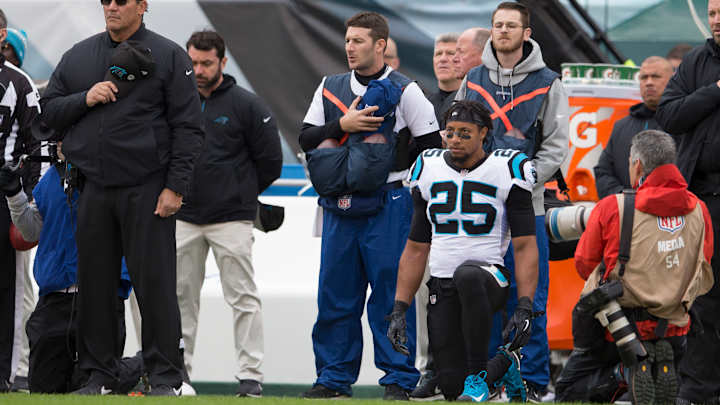 Which NFL Players Protested Racial Injustice During the National Anthem in Week 8?