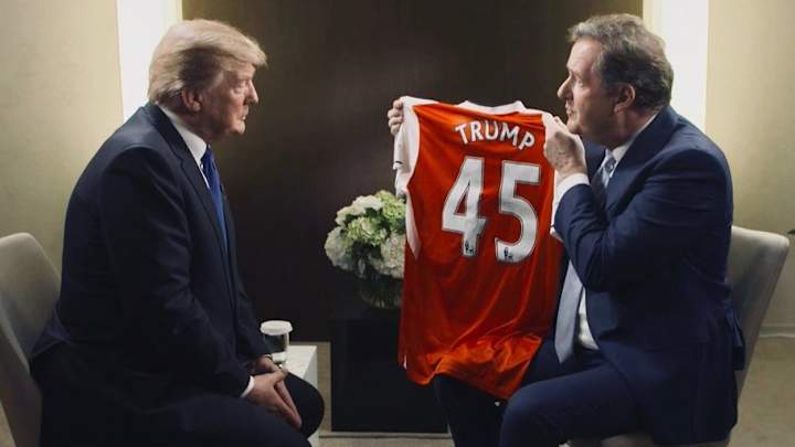 PHOTO: Arsenal Ace Roasts Piers Morgan Over TV Host's Dull Donald Trump Sycophancy PHOTO: Arsenal Ace Roasts Piers Morgan Over TV Host's Dull Donald Trump Sycophancy
