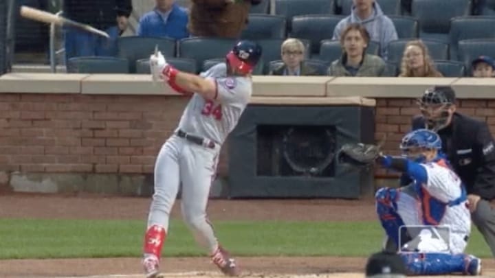 Watch: Bryce Harper Hits Broken Bat Home Run In Citi Field