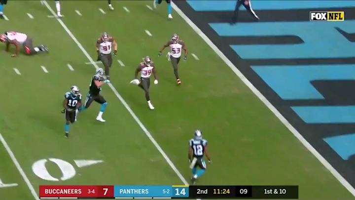 Watch: Panthers WR Curtis Samuel Sprints to Touchdown on Double Reverse