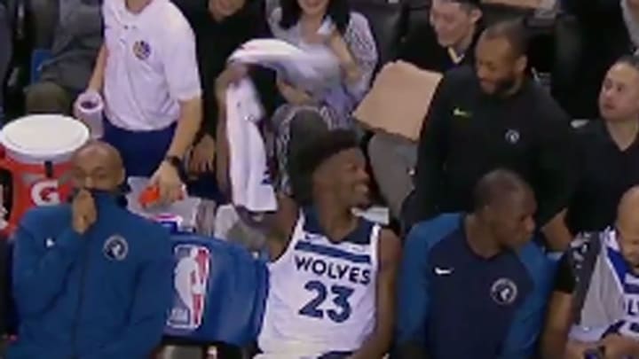 Jimmy Butler Trolls Timberwolves After Loss, Waves Towel With Warriors Fans