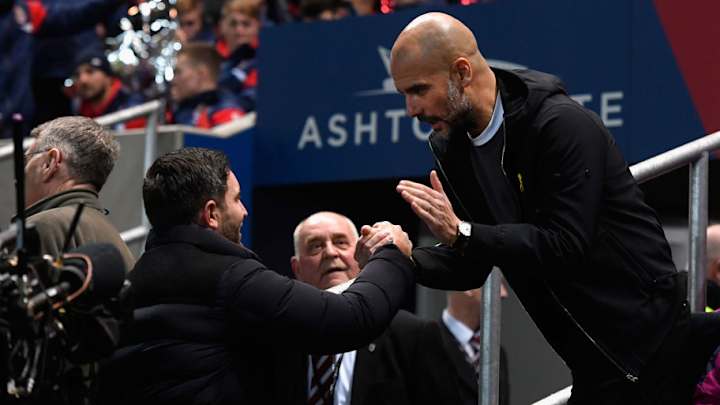 Pep Guardiola 'So Happy' to Have the Chance to Win His First Trophy With Manchester City