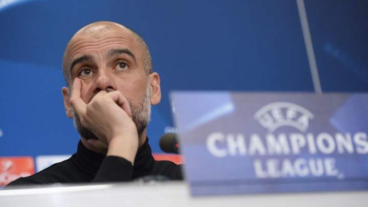 ¡DORMIDO! | La inédita imagen de Pep Guardiola en rueda de prensa después del partido de Champions