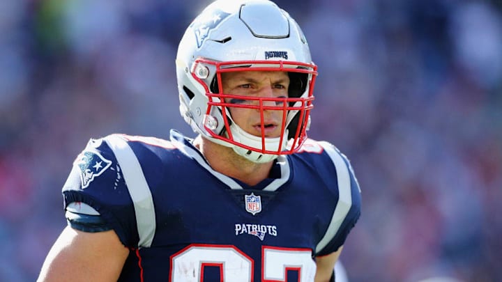 Report: Patriots' Rob Gronkowski Inactive vs. Bears Due to Back Injury
