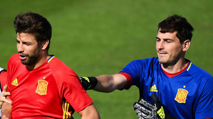 Ex-Real Madrid Keeper Iker Casillas Jokes That Gerard Pique's New Barcelona Contract Is 'Undeserved'