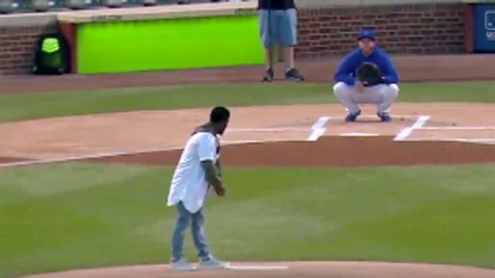 Watch: Kevin Hart Threw a '273 MPH' Ceremonial First Pitch at Cubs Game Watch: Kevin Hart Threw a '273 MPH' Ceremonial First Pitch at Cubs Game