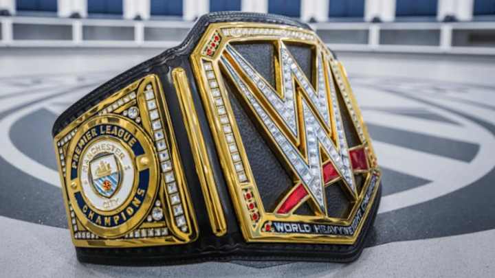 WWE Legend Triple H Gives Man City Title Belt to Celebrate Sensational Premier League Season