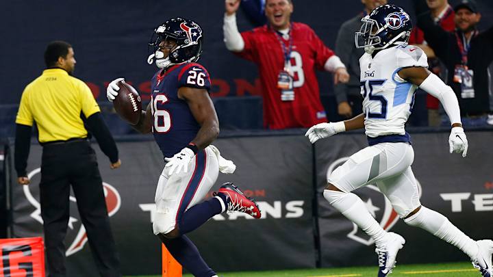 Watch: Texans RB Lamar Miller Scores on 97-Yard Touchdown Run Watch: Texans RB Lamar Miller Scores on 97-Yard Touchdown Run