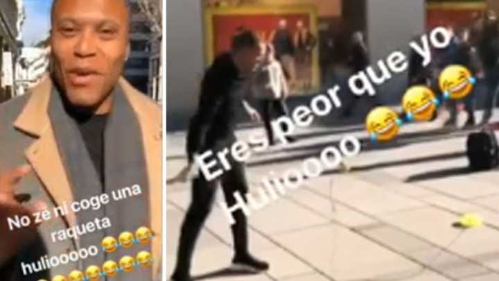 VÍDEO | Baptista encuentra la forma de que Joaquín aprenda a jugar al tenis de una vez por todas