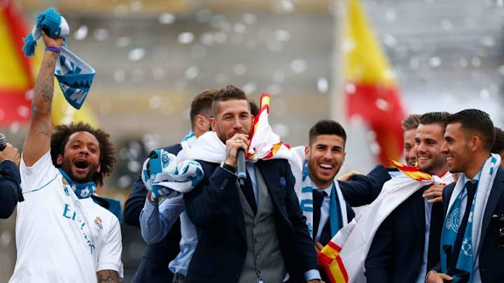 VIDEO: Sergio Ramos Pokes Fun At Atletico Madrid During Champions League Victory Parade
