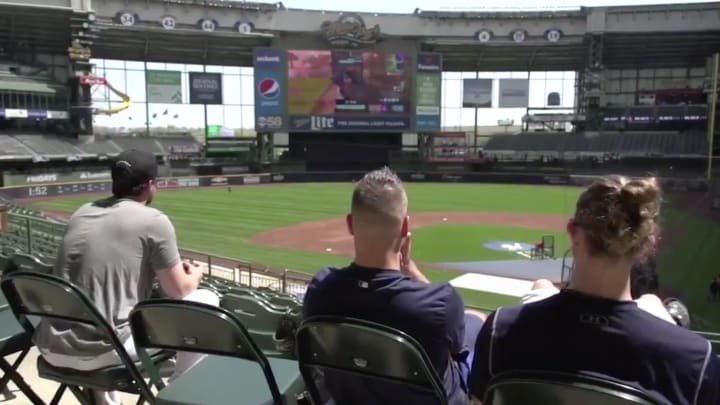 The Brewers Used the Jumbotron to Play Fortnite The Brewers Used the Jumbotron to Play Fortnite