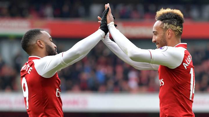 Aubameyang Calls Wenger Criticism 'Unfair' as He Revels in Strike Partnership With 'Rival' Lacazette