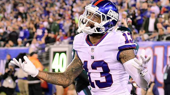 Giants Coach Shurmur Explains Why Beckham Walked Off in First Half With Offense on Field