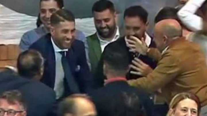 La euforia de Sergio Ramos al ver a su caballo salir campeón del mundo