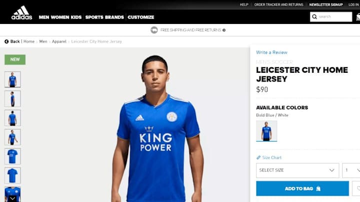 PHOTO: adidas Selling New Leicester Home Shirt Online Before Club Unveil the Fresh Strip PHOTO: adidas Selling New Leicester Home Shirt Online Before Club Unveil the Fresh Strip