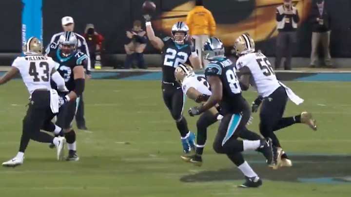 Watch: Panthers RB Christian McCaffrey Throws 50-Yard Touchdown Pass vs. Saints