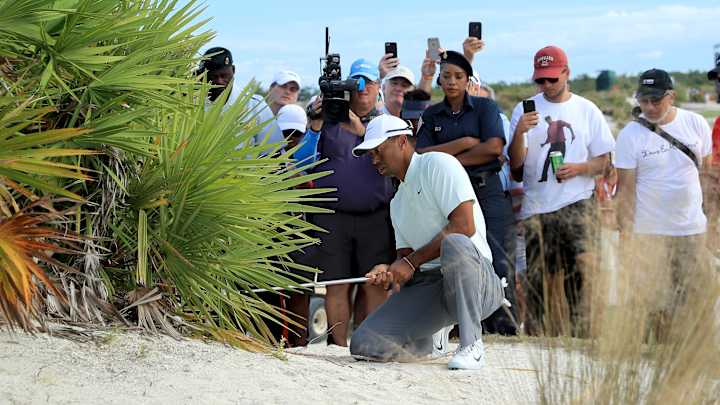 Tiger's Double-Bogey, Rules Controversy at 18 Put Sour Note on Three-Under Round