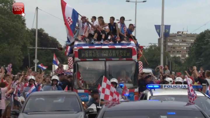 Watch: Croatia Soccer Team Given Hero's Welcome Upon World Cup Return Home