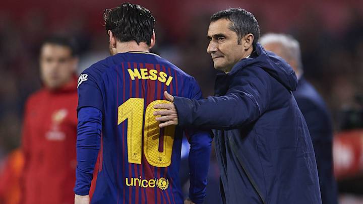 Valverde desmiente la polémica con Messi tras el partido frente a la Roma