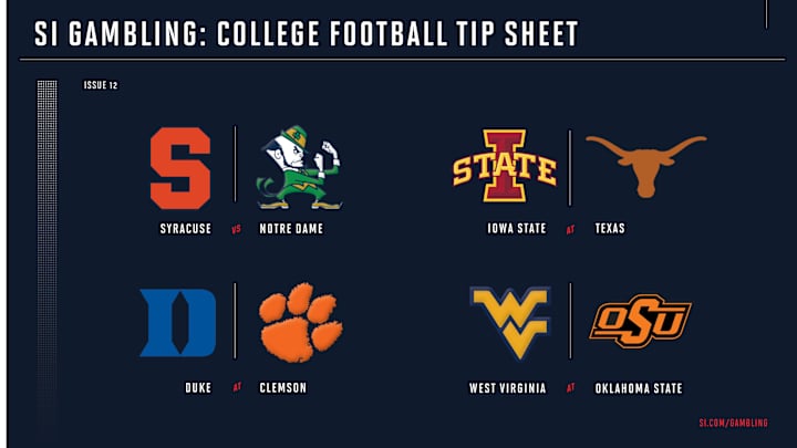 Weekly Tip Sheet: The Complete Printable Betting Guide to Week 12 of College Football