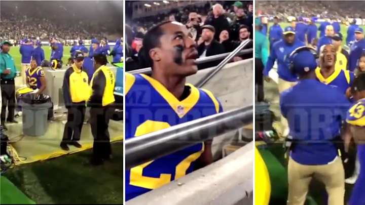 Watch: Rams' Marcus Peters Asks 'Where You From, Homie?' While Confronting Fan in Stands Watch: Rams' Marcus Peters Asks 'Where You From, Homie?' While Confronting Fan in Stands