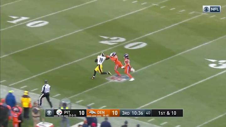 Watch: Steelers' JuJu Smith-Schuster Roasts Broncos for 97-Yard Touchdown