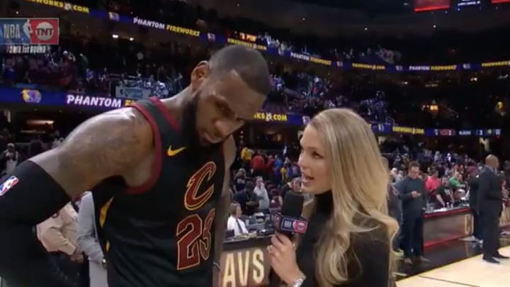 Watch: LeBron James Offers Emotional Response to News of Erin Popovich's Death