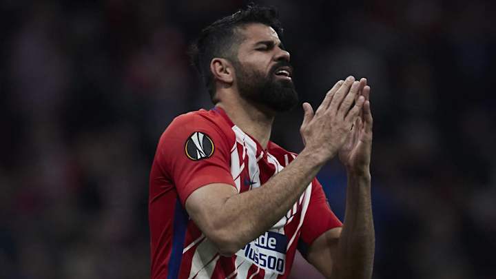 Atletico's Diego Costa Diagnosed With Hamstring Injury After Coming Off in Europa League Clash