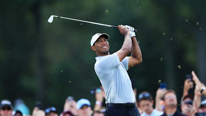 Tiger Fires Four-Under 66 in Second Round of PGA at Bellerive; Six Back of Lead