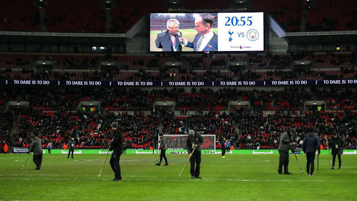 UEFA Concerned by Wembley Pitch Condition Ahead of Tottenham's Champions League Clash With PSV UEFA Concerned by Wembley Pitch Condition Ahead of Tottenham's Champions League Clash With PSV